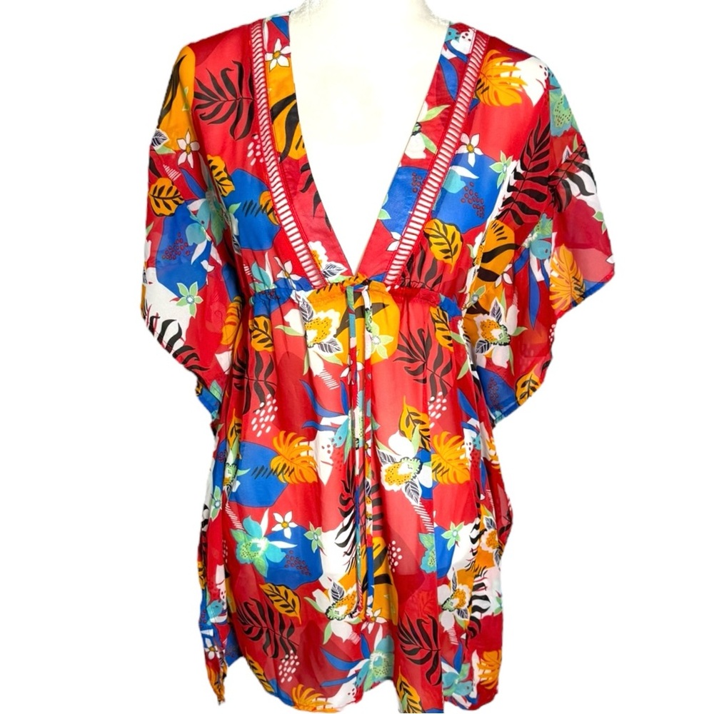 Miken | Women's Cinched-Waist Kimono Cover-Up, Created for Macy's - Picture 3 of 7